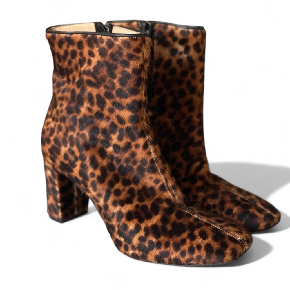 Eugenia Kim Franki pony hair leopard boots size 40.